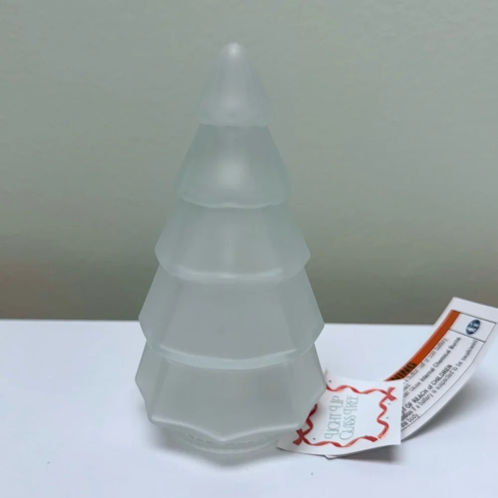 Glass LED Tree in Matte White from Target Bullseye Playground Holiday 2025, New!